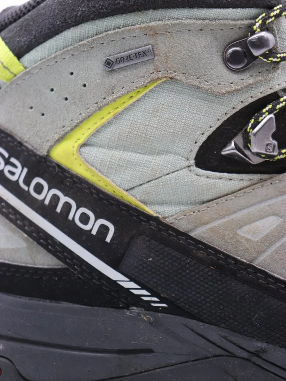Salomon X Alp Mid LTR Gore-Tex Boots Men's Size 10.5 Gray Waterproof Hiking Boot